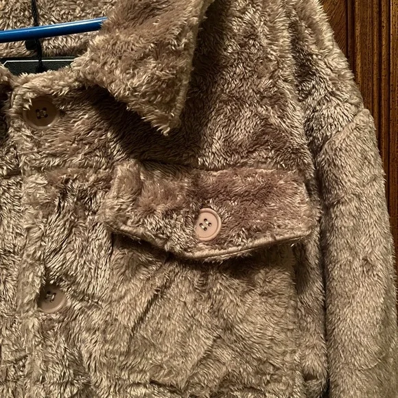 BRAND NEW MENS TRENDY FUZZY SHERPA JACKET - Picture 9 of 11